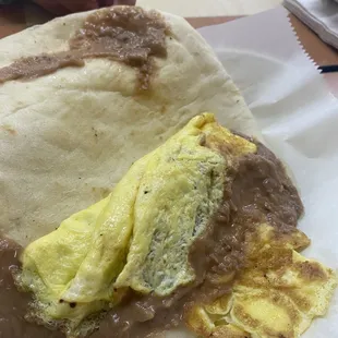 Bean and Egg Breakfast Taco