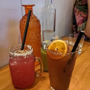 Prickly pear Marg and michelada