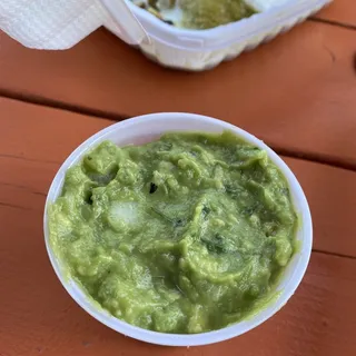 Side of Chip and Guacamole