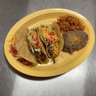 Shredded Roast Beef Taco Plate