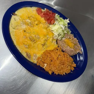 Green enchiladas Pl w/chicken