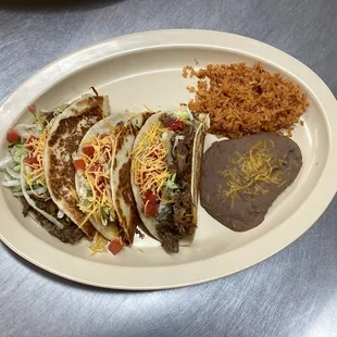 Roast Beef Quesadilla Taco Plate