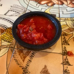 The salsa is fantastic!
