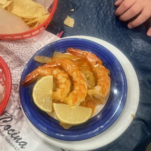 At La Cocina Add shrimps to your fajitas