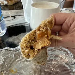 Chorizo, potato, egg, and cheese