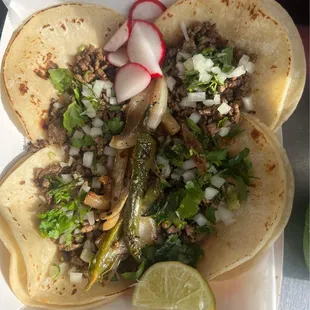 Carne asada tacos