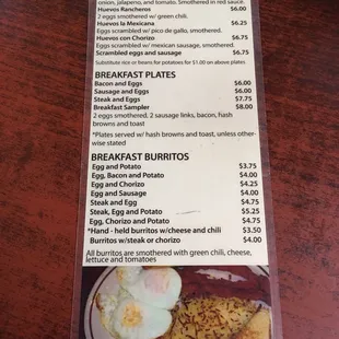 Breakfast Menu (Served 9-11 AM ONLY)