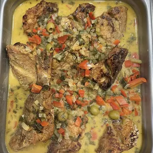 Pescado con coco