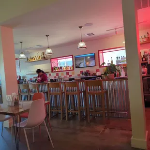 Front of house with bar