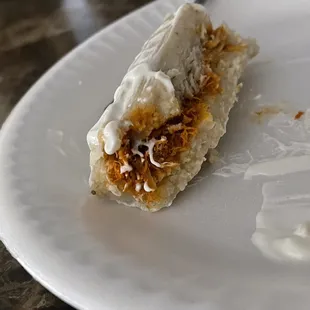 a piece of cake on a plate