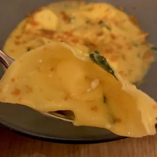 Sweet Corn Tortellini close up