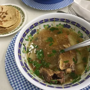 This was just HALF of the order! A $10 soup so big you need to share it!