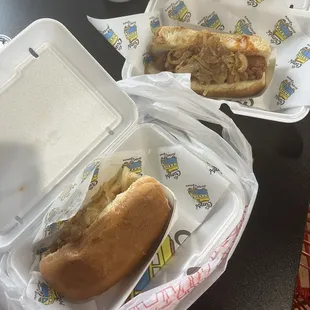 Two original hotdogs