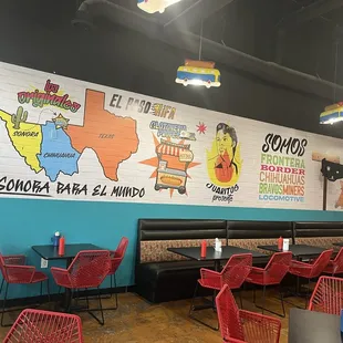 Scenery inside the restaurant