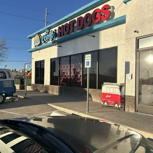 The outside of the restaurant