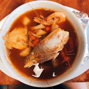 Caldo de Camarón.