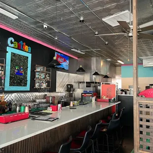 interior, sushi and sashimi