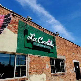 the outside of the building