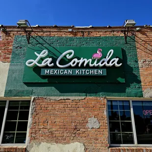 the front of the building