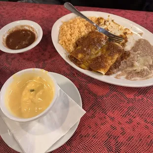 Beef Enchilada Plate