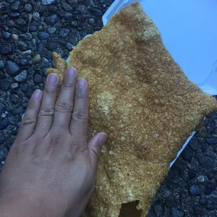 Chicharron bigger than my hand! - IG: @nelson_eats