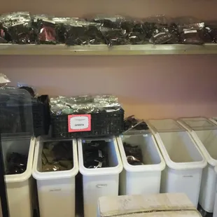 More dried chiles and beans.