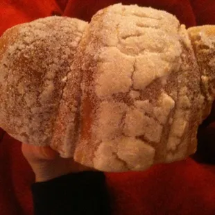 sweet, bready, dusted w/ sugar (&amp; partially eaten...)