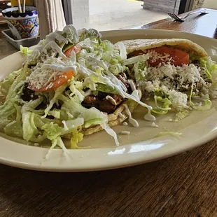 a plate of food on a table
