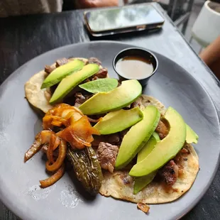 Iowa prime ribeye taco