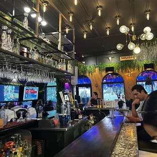 A portion of the bar