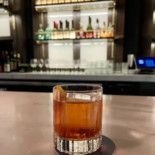 The drink I had one sip of before finding out they gave our anniversary reservation away.