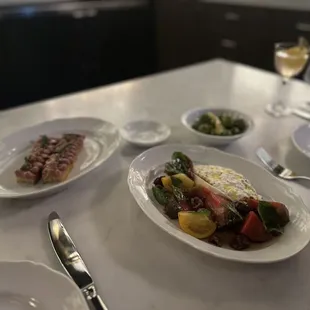 Burrata, chicken liver and olives