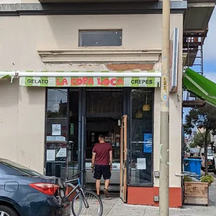 Front of store
