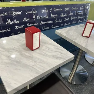 Seating inside