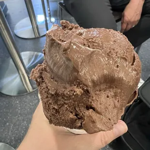 This picture looks light but chocolate was intense and delicious