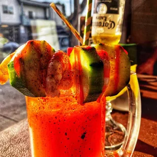 Michelada and Margarita with Carona beer