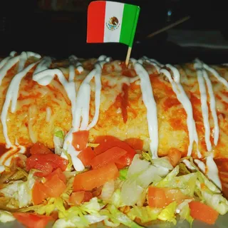 Chile Relleno Burrito Mojadas