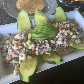 Tostada Ceviche de Pescado