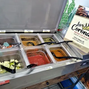 Salsa Bar help yourself