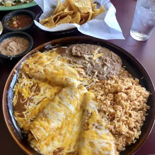 3 cheese enchiladas