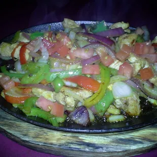 Chicken fajitas