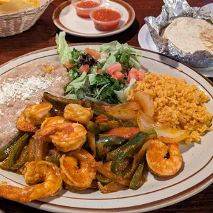 Shrimp Fajitas $13.95