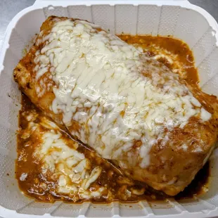 Super Burrito Wet (Carnitas w/ Red Sauce) - 4.5/5