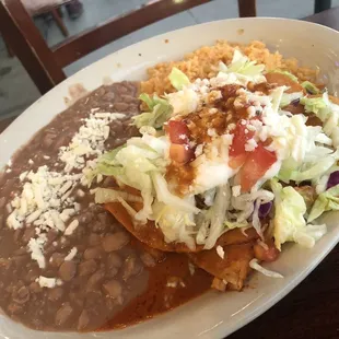 Chicken Enchilada Plate