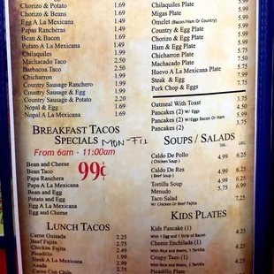 Breakfast served all day