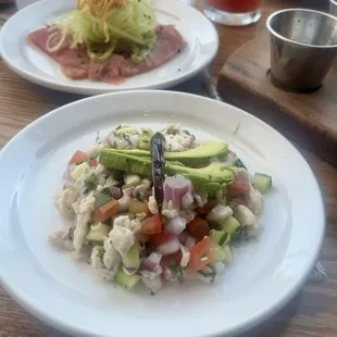 Ceviche De Camaron Tostada