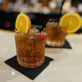 The best Woodford Manhattans -- thanks, Nate!