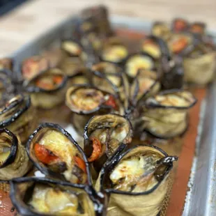 Stuffed Eggplant flowers
