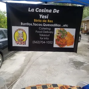 a sign for burritos