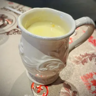 Atole de elote; warm, cinnamon corny goodness